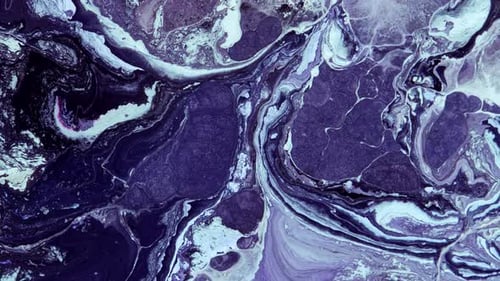 Abstract Fluid Background with Purple and White Swirls
