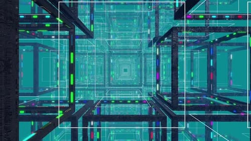 Dentro do túnel do cubo