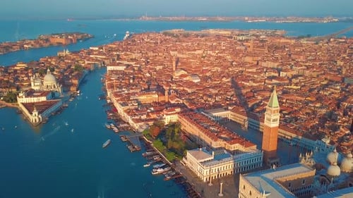 Aerial View of Venice, St Mark.