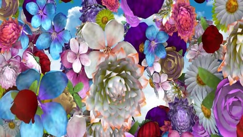 Fliegende Blumen