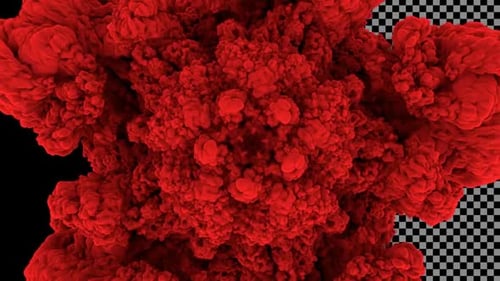 Rote Farbe Smoke Alpha Hintergrund