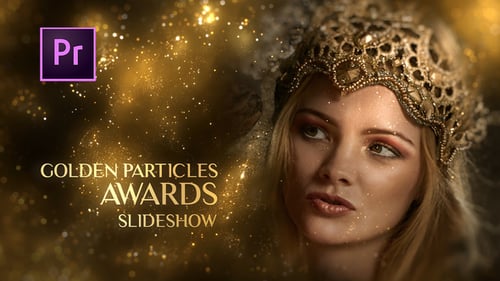Golden Particles Awards Slideshow Premiere Pro