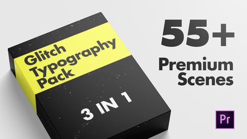 Glitch Typography Pack | MOGRT
