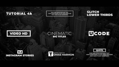 Stylish Titles | After Effects