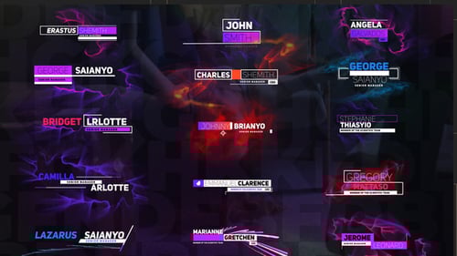 Particles and Modern Lower Thirds