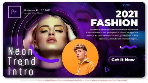 Dynamic Neon Trend Promo Introduction