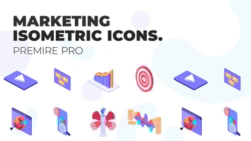 Marketing - MOGRT Isometric Icons