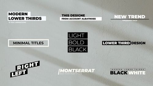 Modern Titles | After Effects