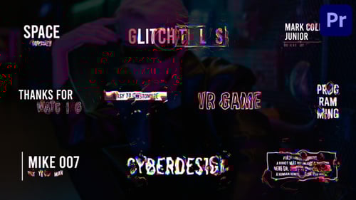 Glitch Liquid Titles | Premiere Pro