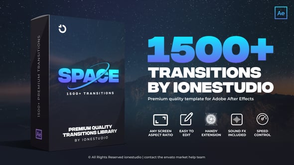1500+ Transitions for After Effects