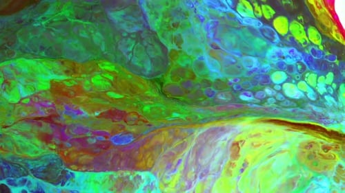 Swirling Abstract Patterns of Vibrant Colors