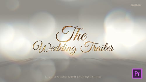 Elegant Cinematic Golden Script Wedding Titles