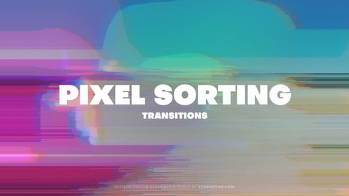 Dynamic Pixel Sorting Glitch Transitions