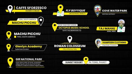 GPS & Location Lower Thirds