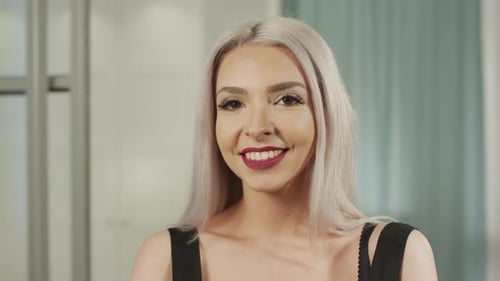 Close up of a young woman