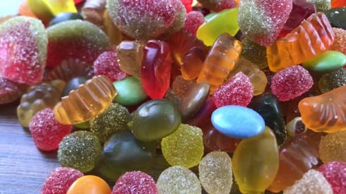 Close Up of Colorful Gummy Candies