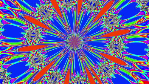 Vibrant Abstract Fluid Kaleidoscope Motion Background