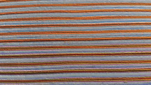 Furrows row pattern in a plowed field 4k