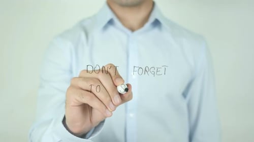 Man Writes 'Don't Forget to Smile' Message