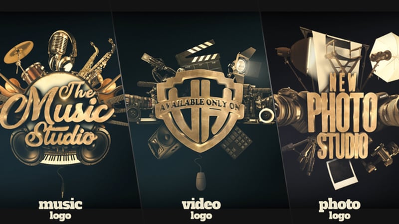 Music Photo Video Logo Pack, Logo Stings ft. photo studio & music - Envato