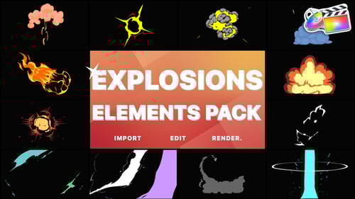 Anime Explosion Elements | FCPX