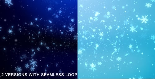 Animated Falling Snowflakes Winter Holiday Background Loop