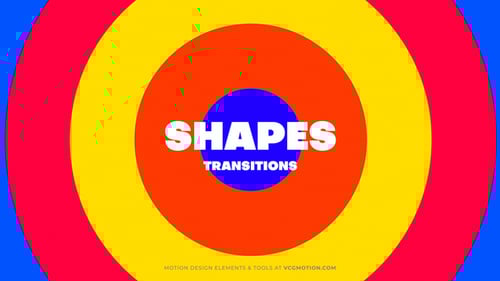 Modern Geometric Shape Transitions Pack for Video Projects
