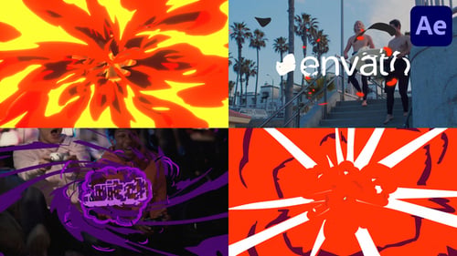 Cartoon Extreme Logo Pack for After Effects