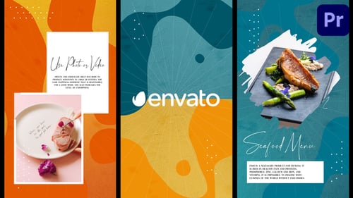 Modern Animated Food Menu Social Media Stories