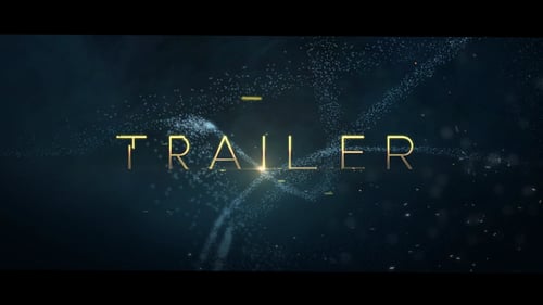 Golden Cinematic Trailer Intro with Particle Effects