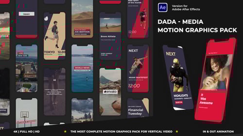 Dynamic Social Media Motion Graphics Pack with Essential Elements