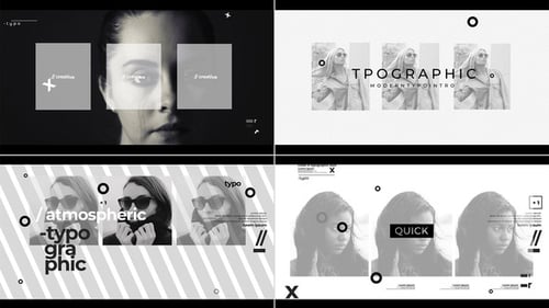 Dynamic Text Opener with Clean Geometric Graphics