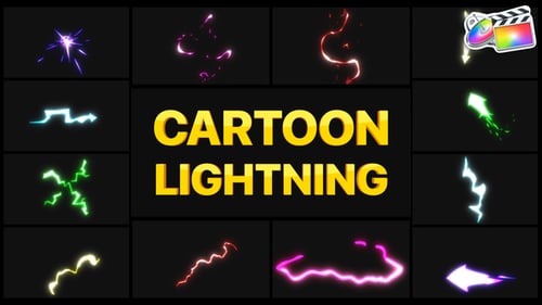 Elementos relámpago de dibujos animados | FCPX