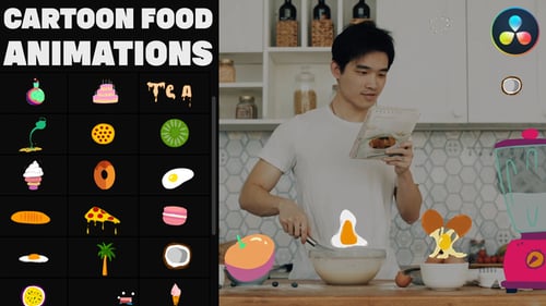 Animaciones de dibujos animados para DaVinci Resolve