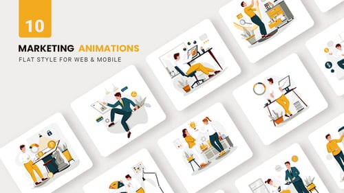 Business Maketing Animations - Flat Concept, Openers ft. analysis ...