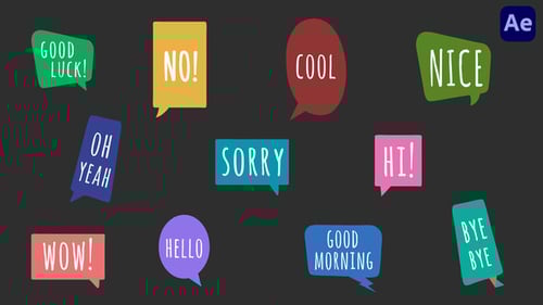 Whimsical Animated Speech Bubbles for Dynamic Communication