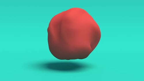 Fantasy Wavy Smooth Ball Red Skin Able to Loop Seamless