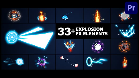 Action Elements Pack | Premiere Pro MOGRT, Elements ft. motion elements ...