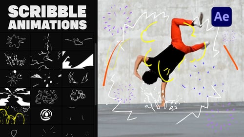 Abstract Scribble Animations for After Effects