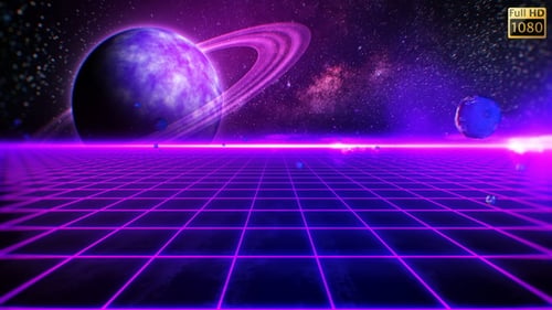 Retro Futuristic Background