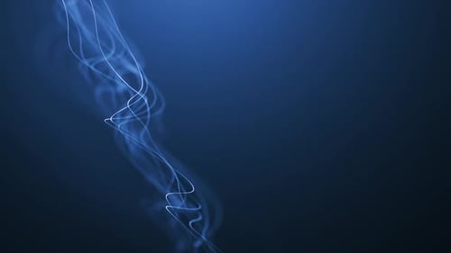 Ondas Abstractas Línea Movimiento Fondo Azul