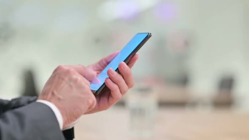 Tippen auf dem Smartphone