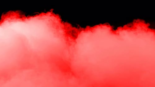 Swirling Red and White Smoke on Black