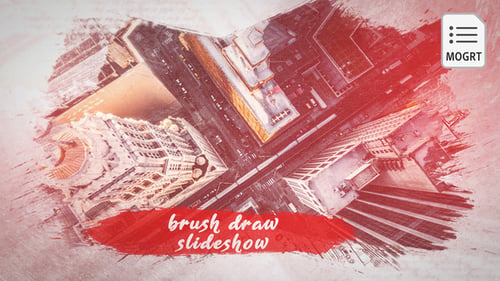 Brush Paint Slideshow - MOGRT
