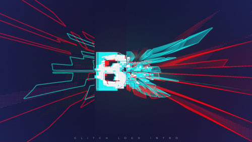 Glitch Logo Intro