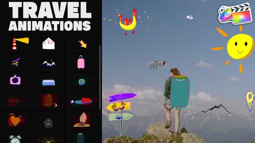 Travel Stickers for FCPX