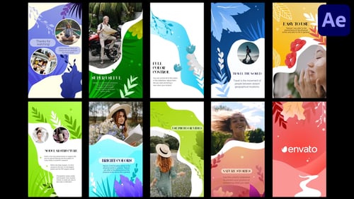 Fluid Organic Shape Social Media Stories