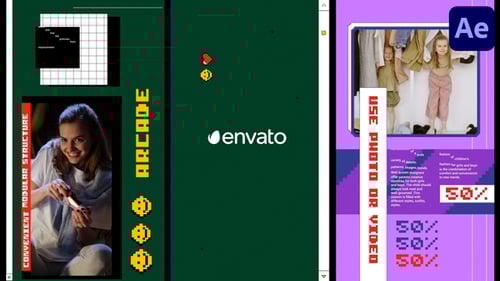 Pixel Art Social Media Promo Video