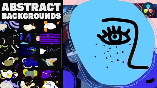 Abstract Backgrounds And Overlays for DaVinci Resolve