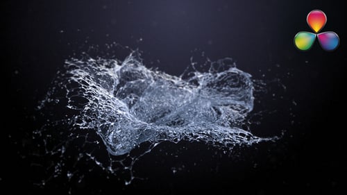 Water Splash Logo Reveal - Davinci Resolve